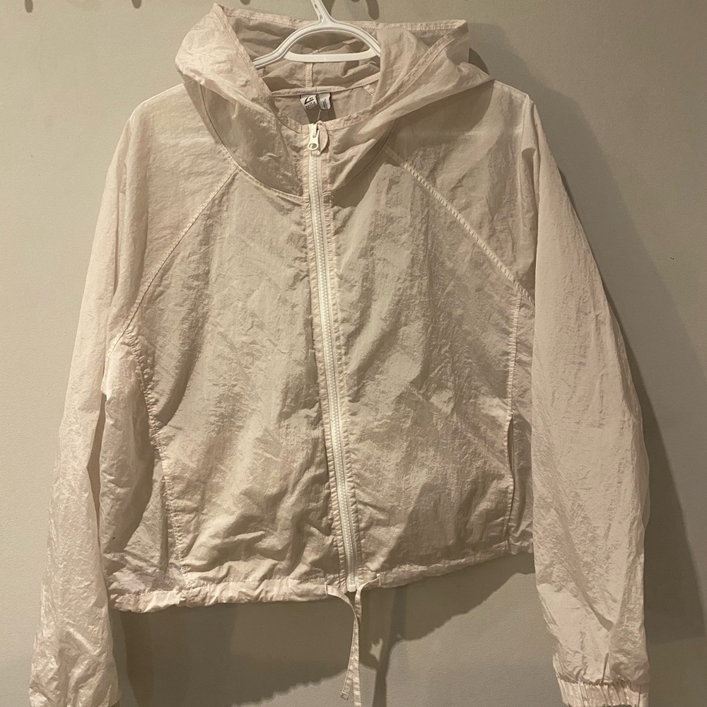 Zella Cream Utility Jacket Modern Minimalist Design